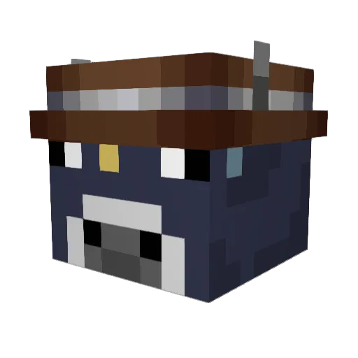Herr_Lox Minecraft avatar head, 3D render