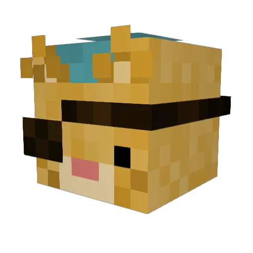 Herr_Thiel Minecraft avatar head, 3D render