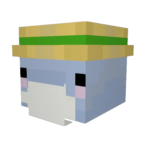 HerraValas Minecraft avatar head, 3D render