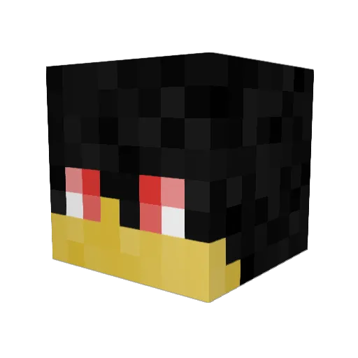 Herreno Minecraft avatar head, 3D render