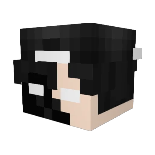 Herreraw Minecraft avatar head, 3D render