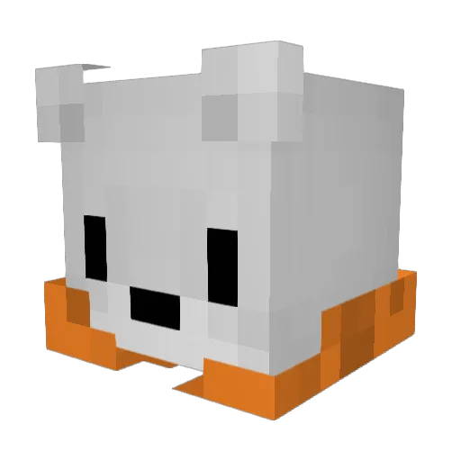 Herrioooo Minecraft avatar head, 3D render