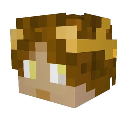 Herrmesz Minecraft avatar head, 3D render
