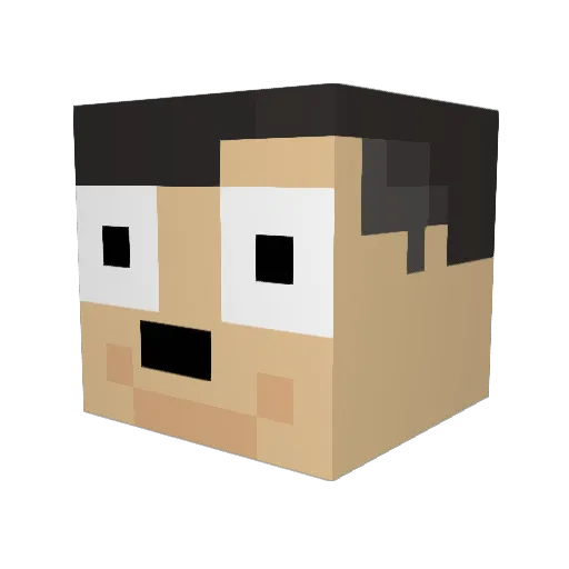 Herrow__ Minecraft avatar head, 3D render