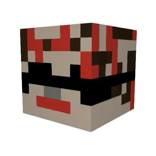 Herrysson Minecraft avatar head, 3D render