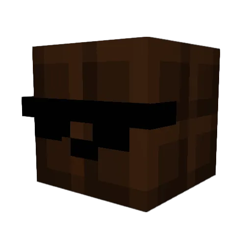HersheyyBarr Minecraft avatar head, 3D render