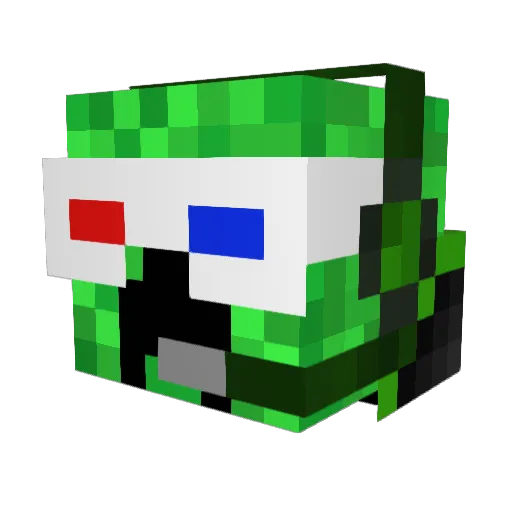 HertogJanV Minecraft avatar head, 3D render
