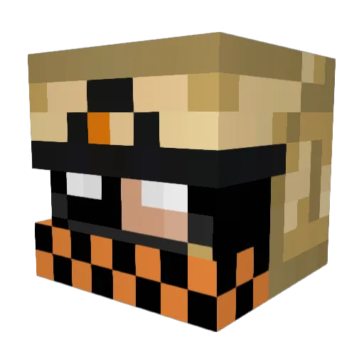 Hertogjan218 Minecraft avatar head, 3D render