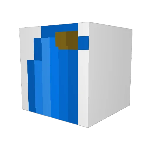 Hervrouw Minecraft avatar head, 3D render