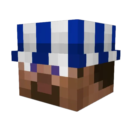 HesHabibi Minecraft avatar head, 3D render