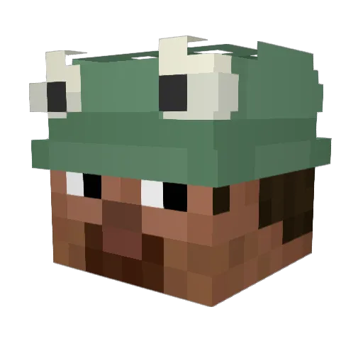 Heseska Minecraft avatar head, 3D render