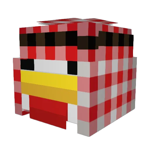 Hesham_AL Minecraft avatar head, 3D render