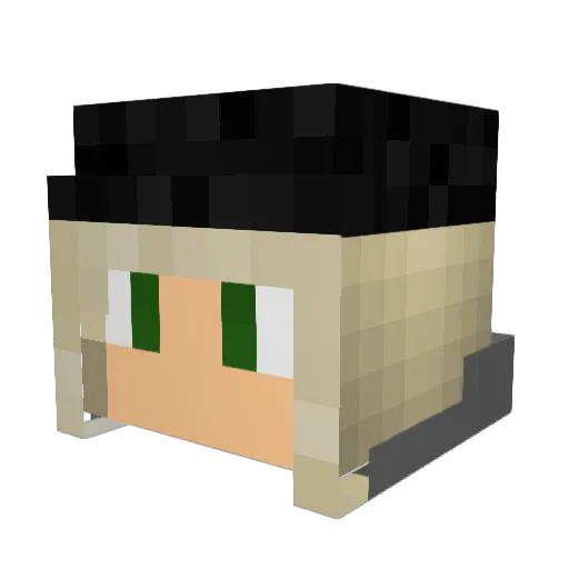 HeskeyIsBeast Minecraft avatar head, 3D render