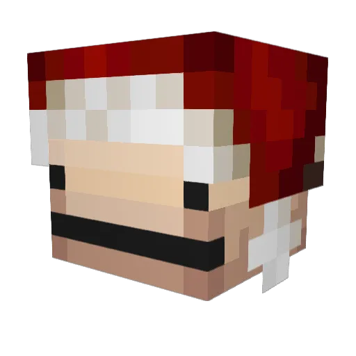 HesoYT Minecraft avatar head, 3D render