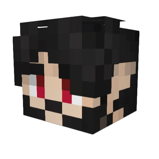 Hesperado Minecraft avatar head, 3D render