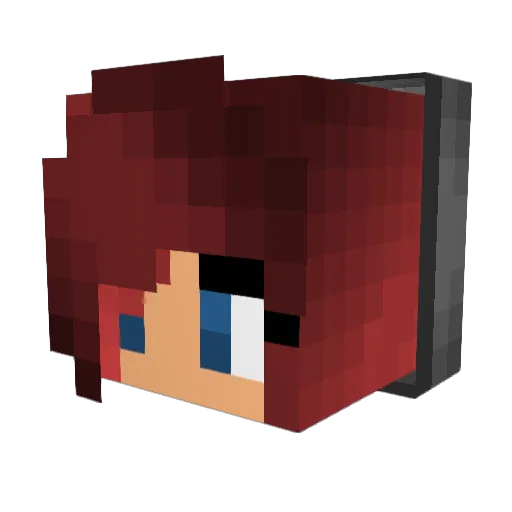 HessaAlR Minecraft avatar head, 3D render
