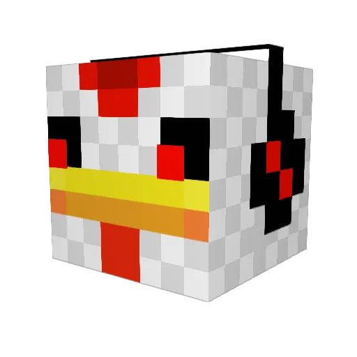 Hessy66 Minecraft avatar head, 3D render