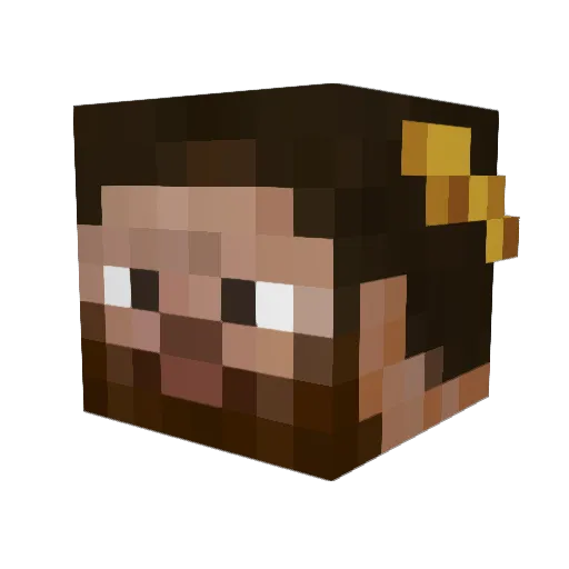 Hesteban1 Minecraft avatar head, 3D render