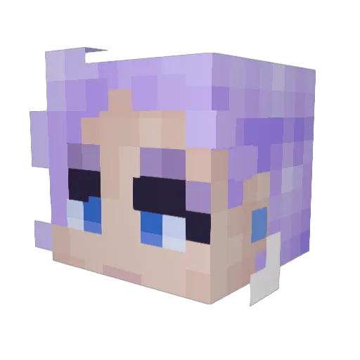 Hestia__ Minecraft avatar head, 3D render