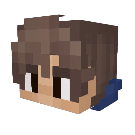 Hestian17 Minecraft avatar head, 3D render
