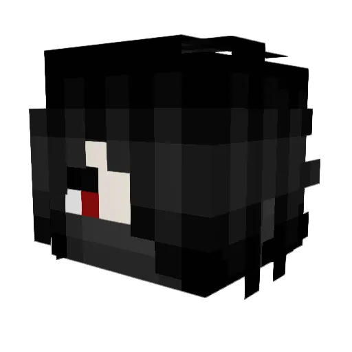 Hestoh Minecraft avatar head, 3D render