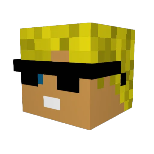 HetFifameneertje Minecraft avatar head, 3D render