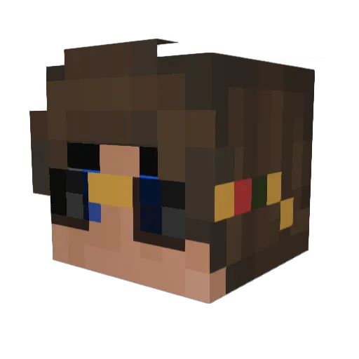 HetIsSenne_ Minecraft avatar head, 3D render