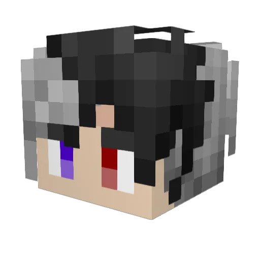 Het_Sigleon Minecraft avatar head, 3D render