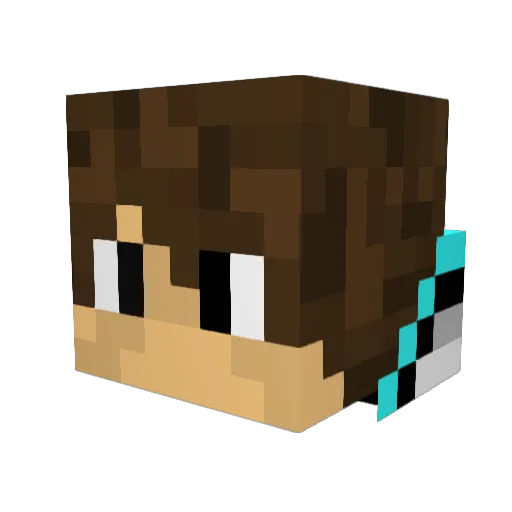 Hetav_Rao Minecraft avatar head, 3D render
