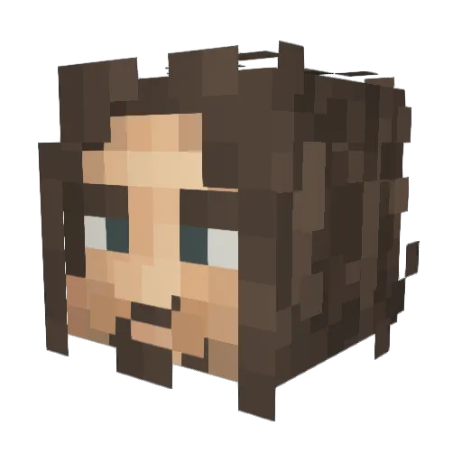 Heteromungus Minecraft avatar head, 3D render
