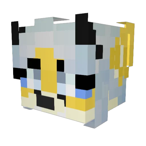 HethDrakiel Minecraft avatar head, 3D render