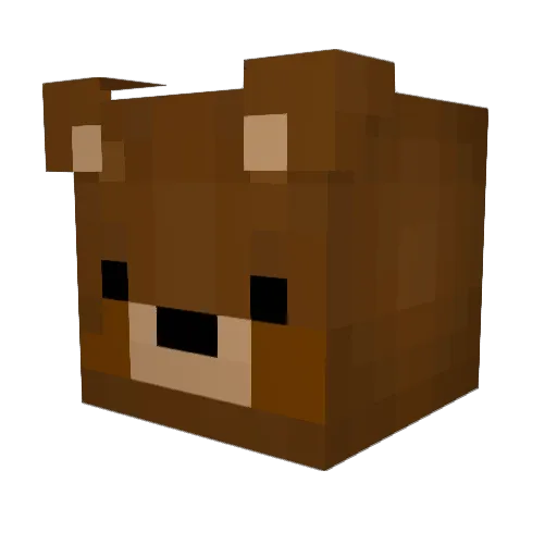 Hethero Minecraft avatar head, 3D render