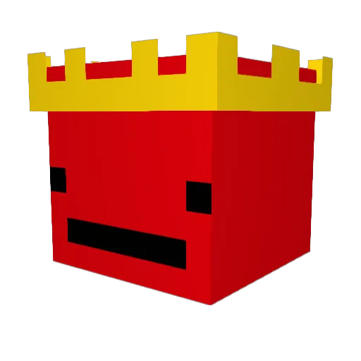 Hetie Minecraft avatar head, 3D render