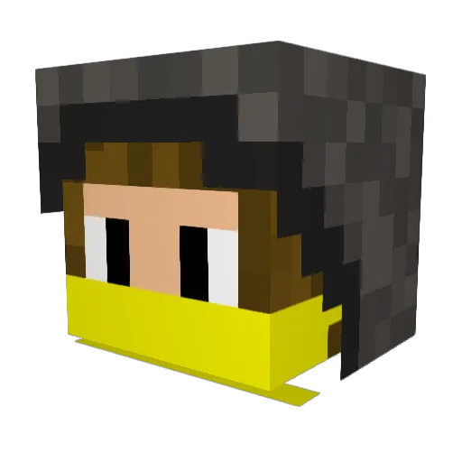 HetschiBetschi Minecraft avatar head, 3D render