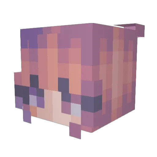 HettiH Minecraft avatar head, 3D render