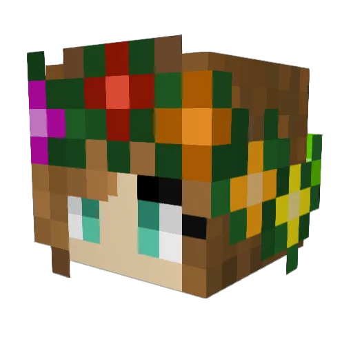 Hetty_10425 Minecraft avatar head, 3D render