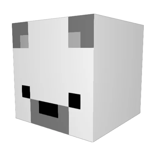 Hetzwil Minecraft avatar head, 3D render