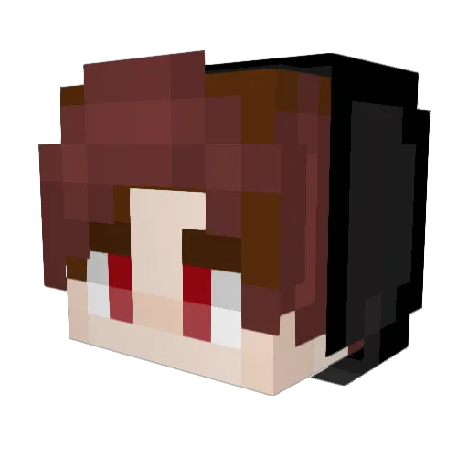 Heuchs Minecraft avatar head, 3D render