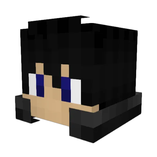 Heumi5 Minecraft avatar head, 3D render