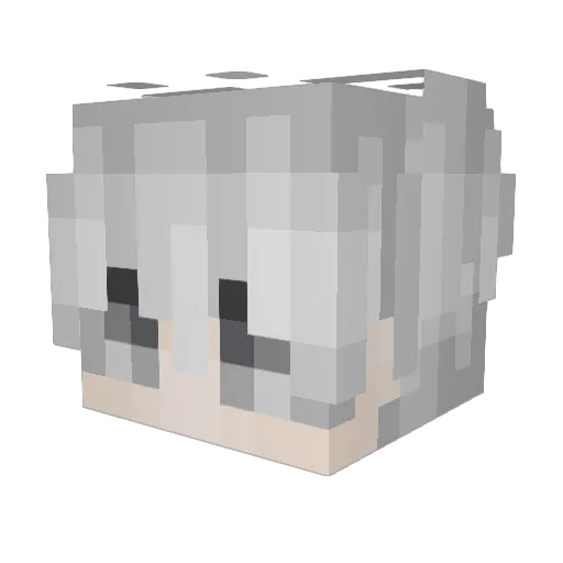 Heumoo Minecraft avatar head, 3D render