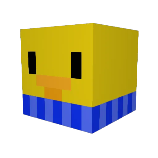 HeuteKeinWin Minecraft avatar head, 3D render