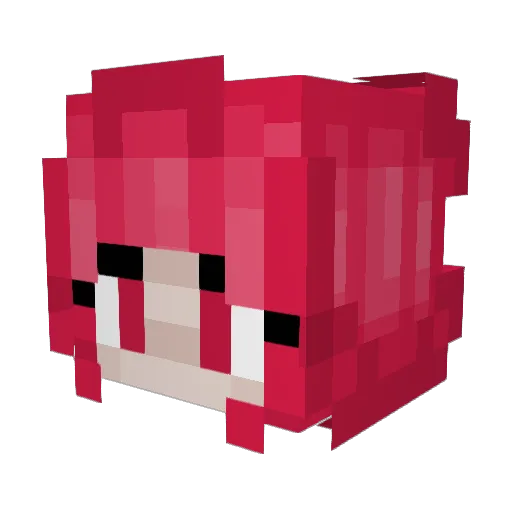 Hevass Minecraft avatar head, 3D render