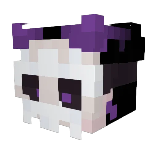 Hevhay Minecraft avatar head, 3D render