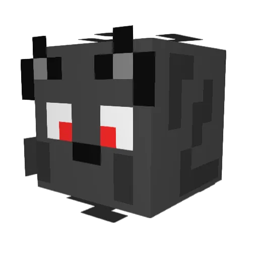 Heviiii Minecraft avatar head, 3D render