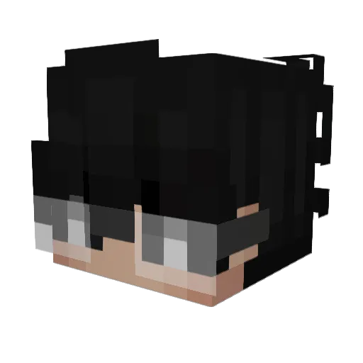 HewJuPonczek Minecraft avatar head, 3D render