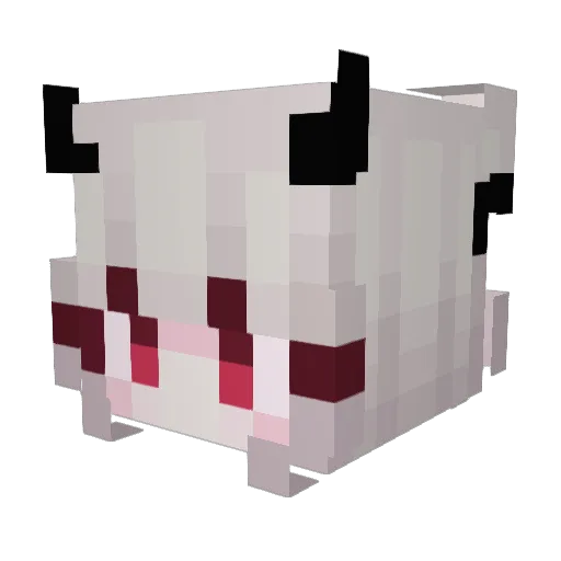 Hewaks Minecraft avatar head, 3D render