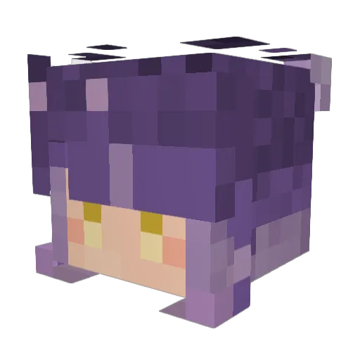 Hewatzin Minecraft avatar head, 3D render