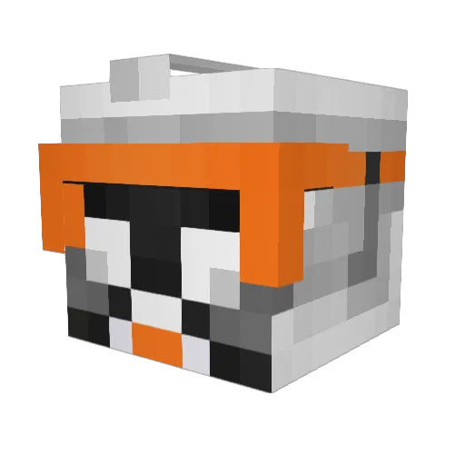 Hewkiimahri Minecraft avatar head, 3D render