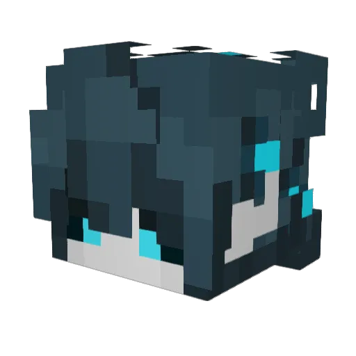 HexOath Minecraft avatar head, 3D render