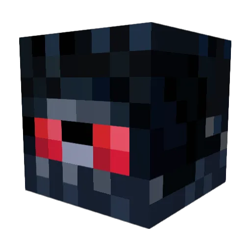 HexPlushTrap Minecraft avatar head, 3D render